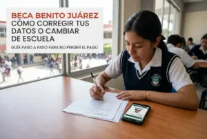 Beca Benito Juárez: cómo cambiar tu escuela o corregir tus datos para no perder el pago