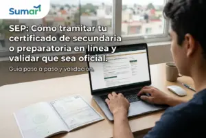 Pessoa estudando certificado escolar online em 2026
