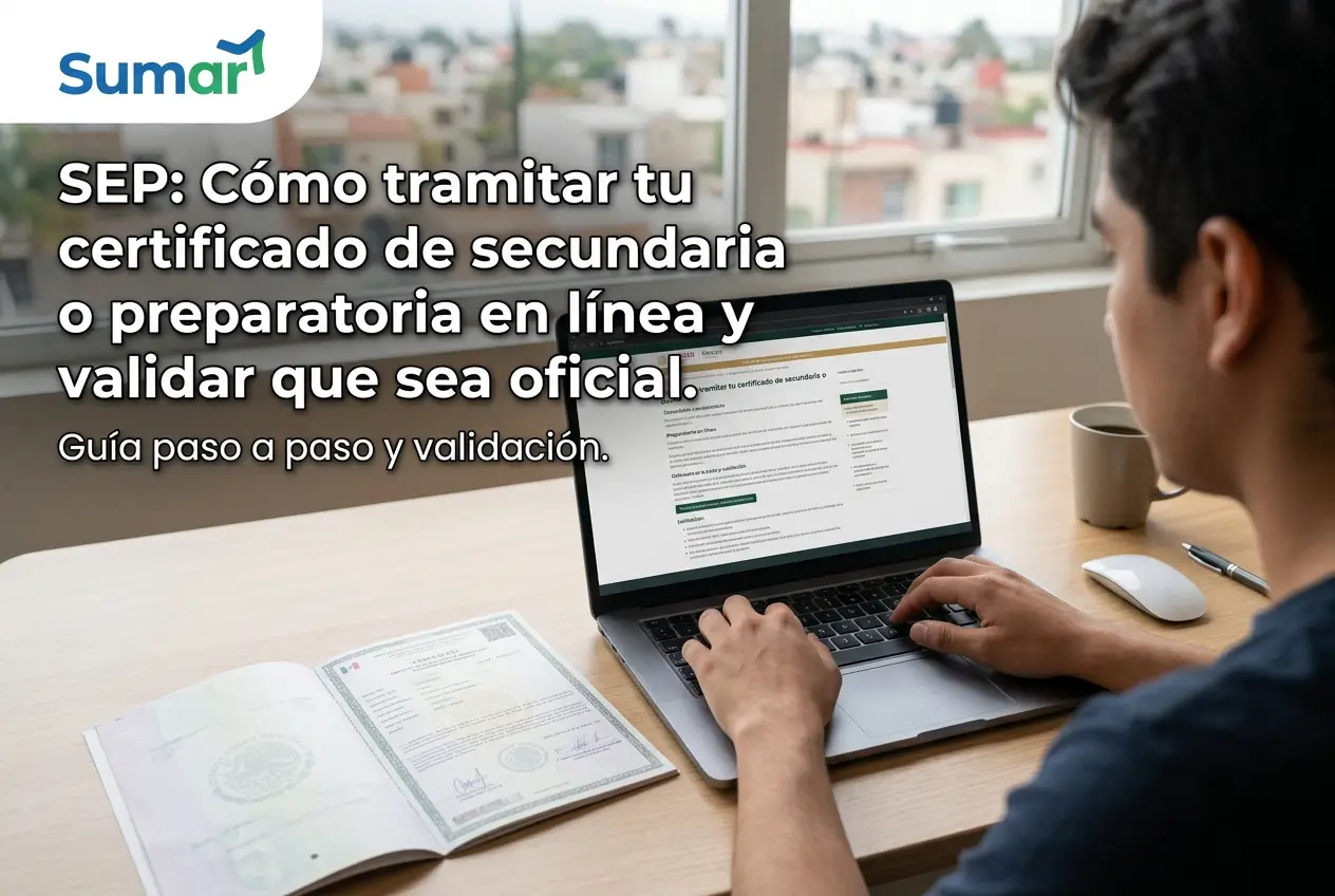 Pessoa estudando certificado escolar online em 2026